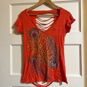Vintage peacock tee